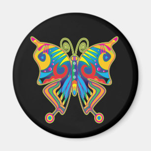 Colourful butterfly magnet