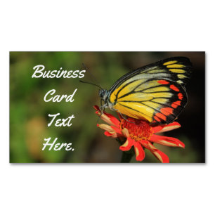 Colourful Butterfly Magnetic Business Card