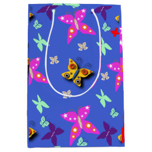 Colourful Butterfly Medium Gift Bag