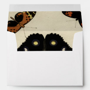 Colourful Butterfly Medley on Cream Background Envelope