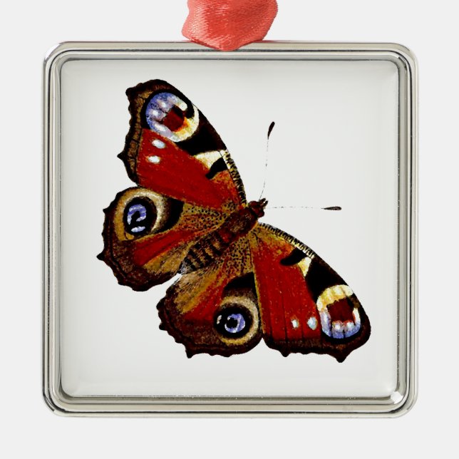 Colourful Butterfly Metal Tree Decoration (Front)