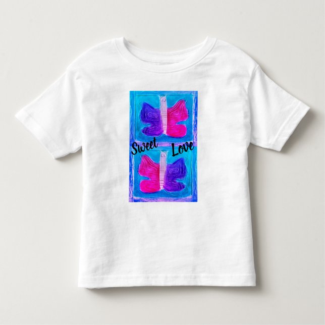 Colourful Butterfly | Miami Filter | Basic | Toddler T-Shirt (Front)