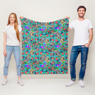 Colourful Butterfly Multi Challenge Fleece Blanket