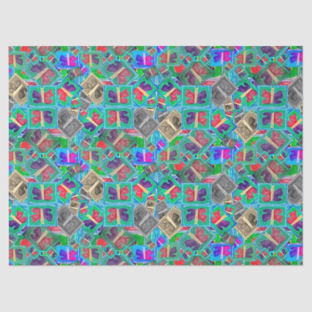 Colourful Butterfly Multi Challenge | Tissue Paper (Front)