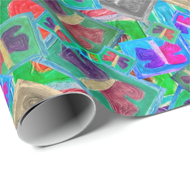 Colourful Butterfly Multi Challenge | Wrapping Paper (Roll Corner)
