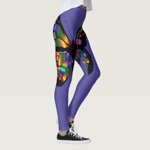 Colourful Butterfly On Any Colour Leggings