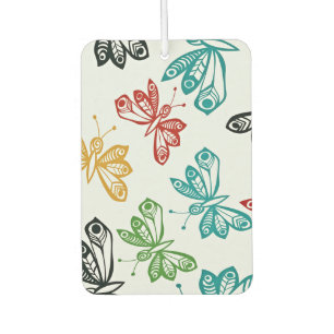 Colourful butterfly pattern car air freshener