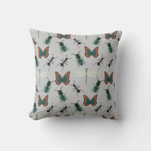 Colourful Butterfly Pattern Cushion (Front)