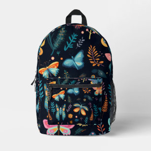 Colourful butterfly pattern Printed Backpack