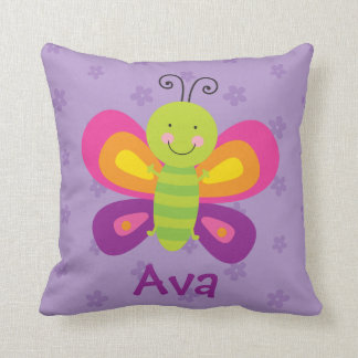Colourful Butterfly Personalised Pillow
