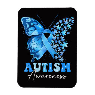 Colourful Butterfly Puzzle Magnet
