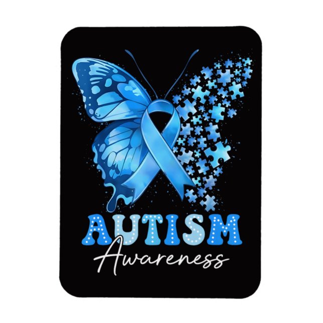 Colourful Butterfly Puzzle Magnet (Vertical)