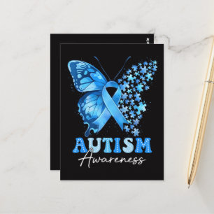 Colourful Butterfly Puzzle Postcard