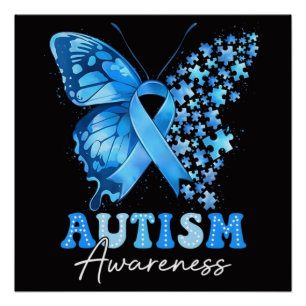 Colourful Butterfly Puzzle Poster