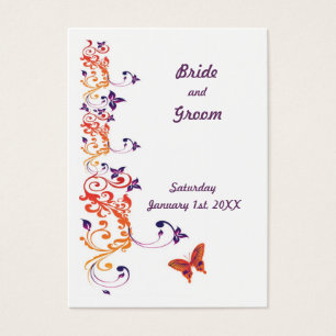 Colourful Butterfly Save the Date for Weddings