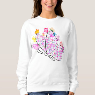 Colourful butterfly sweatshirt