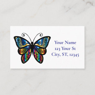Colourful Butterfly Thunder_Cove Business Card