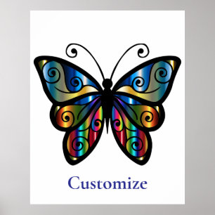 Colourful Butterfly Thunder_Cove Poster