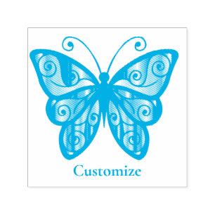 Colourful Butterfly Thunder_Cove Self-inking Stamp