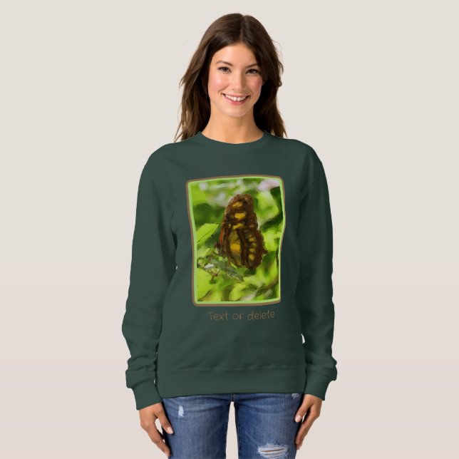 Colourful Butterfly Watercolor Nature Personalised Sweatshirt (Front Full)