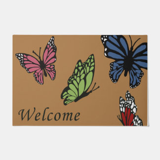  Colourful Butterfly Welcome Mat, New Home  Doormat