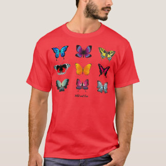 Colourful Butterfly Wild and Free T-Shirt