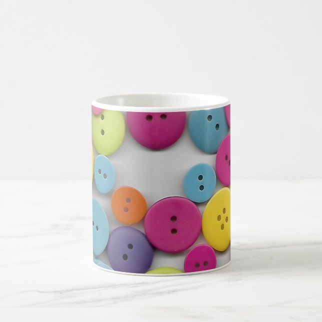 Colourful Buttons Coffee Mug (Center)