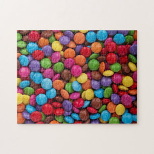 Colourful Buttons Of Sweet Chocolate Candy Jigsaw Puzzle