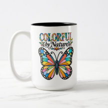 Colourful by Nature Inspirational Butterfly Mug