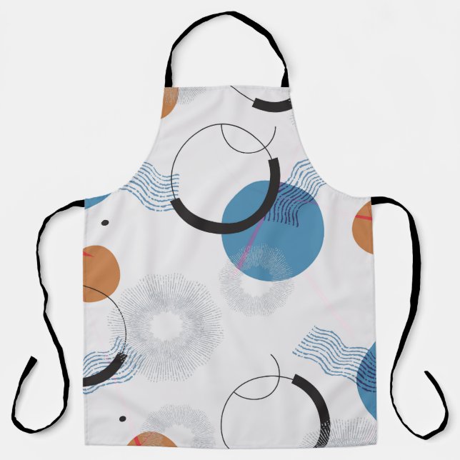 Colourful Cactus: Cute Seamless Pattern Apron (Front)