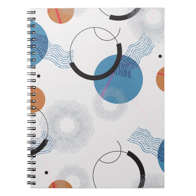 Colourful Cactus: Cute Seamless Pattern Notebook (Front)