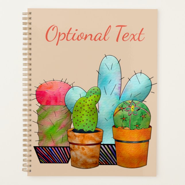 Colourful Cactus Garden Planner (Front)