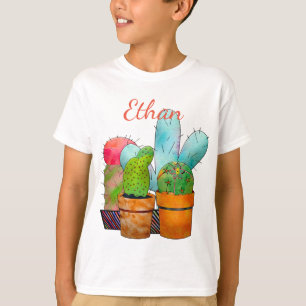 Colourful Cactus Garden T-Shirt