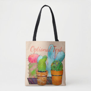 Colourful Cactus Garden Tote Bag