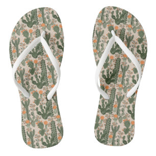 Colourful Cactus Pattern Jandals