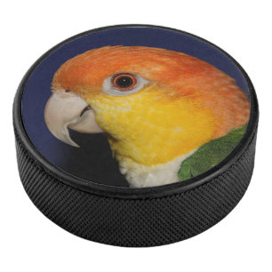 Colourful Caique Parrot Hockey Puck