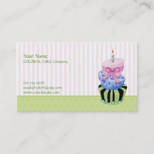 Colourful Cake Business Card