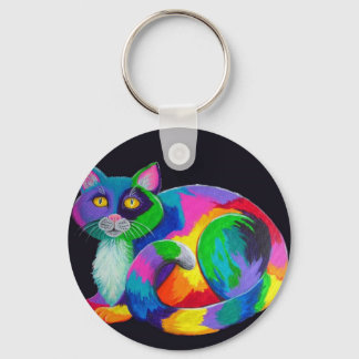 Colourful Calico Key Ring