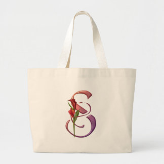 Colourful Calla Initial S Large Tote Bag
