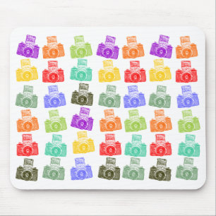 Colourful Cameras Mouse Pad