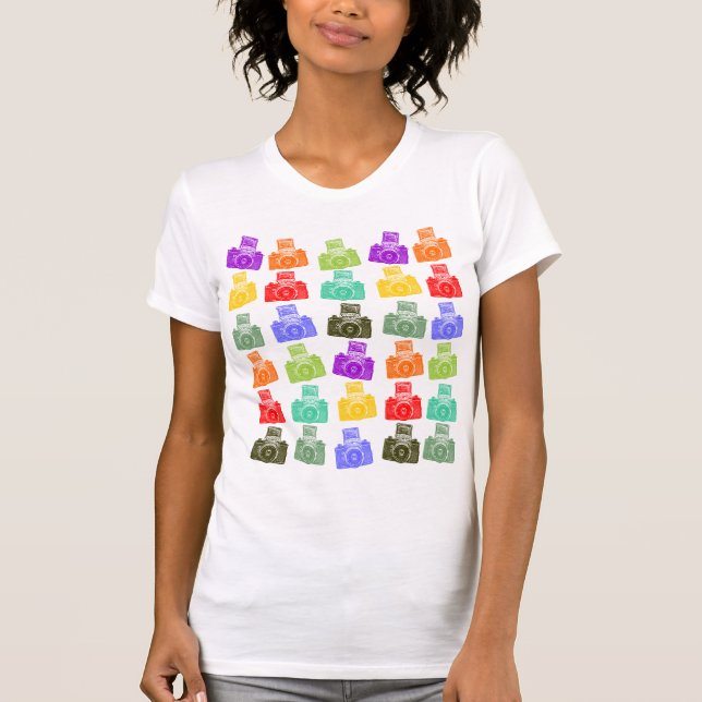 Colourful Cameras T-Shirt (Front)