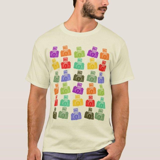 Colourful Cameras T-Shirt (Front)