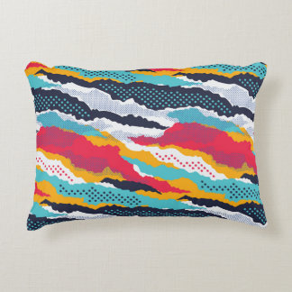 Colourful Camouflage: Polka Dot Vintage Decorative Cushion