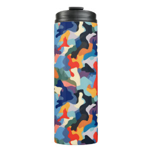 Colourful Camouflage Thermal Tumbler