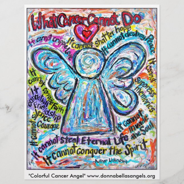 Colourful Cancer Angel Flyer (Front)