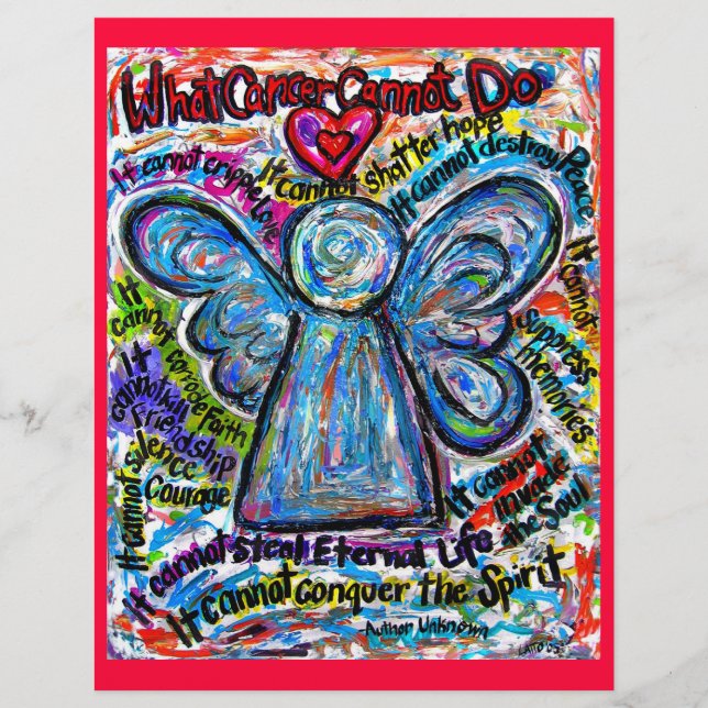 Colourful Cancer Angel Letterhead (Front)