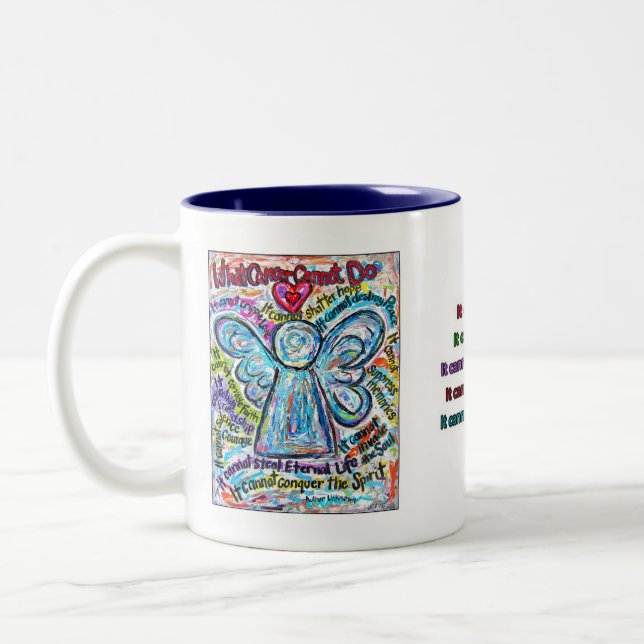 Colourful Cancer Angel Mug (Left)
