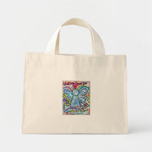 Colourful Cancer Angel Painting Mini Tote Bag