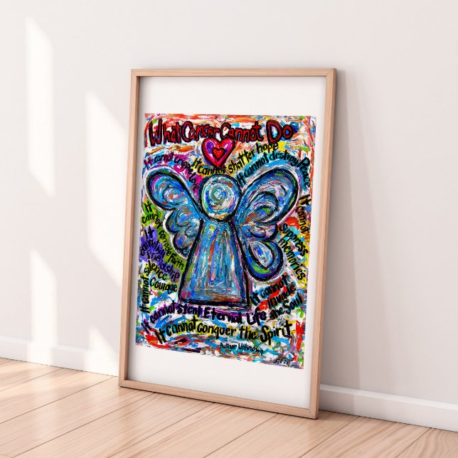 Colourful Cancer Angel Photo Art Print (Creator Uploaded)