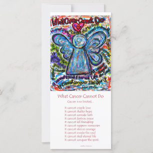Colourful Cancer Angel Rack Card